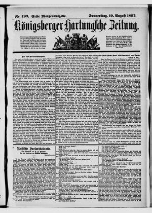 Königsberger Hartungsche Zeitung vom 19.08.1897