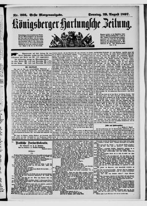Königsberger Hartungsche Zeitung on Aug 29, 1897