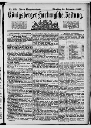 Königsberger Hartungsche Zeitung vom 14.09.1897