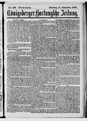 Königsberger Hartungsche Zeitung vom 14.09.1897