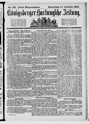 Königsberger Hartungsche Zeitung vom 16.09.1897