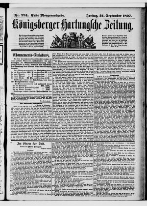 Königsberger Hartungsche Zeitung vom 24.09.1897