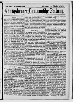 Königsberger Hartungsche Zeitung vom 12.10.1897