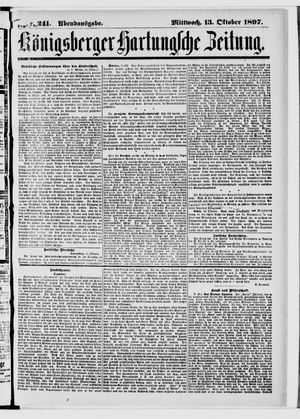 Königsberger Hartungsche Zeitung vom 13.10.1897