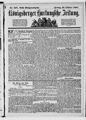 Königsberger Hartungsche Zeitung vom 22.10.1897