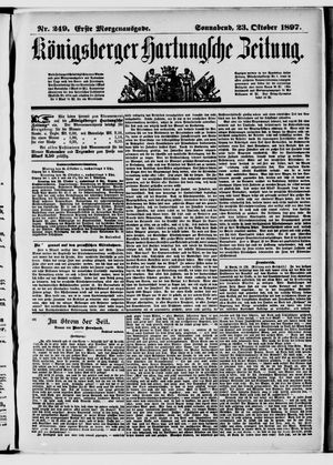 Königsberger Hartungsche Zeitung vom 23.10.1897