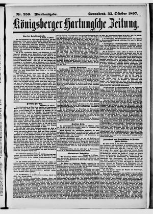 Königsberger Hartungsche Zeitung vom 23.10.1897