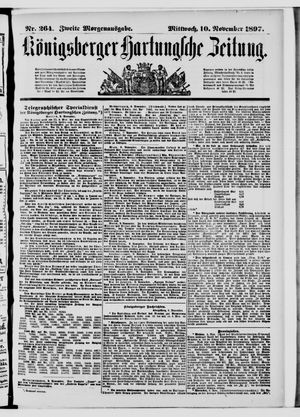 Königsberger Hartungsche Zeitung vom 10.11.1897