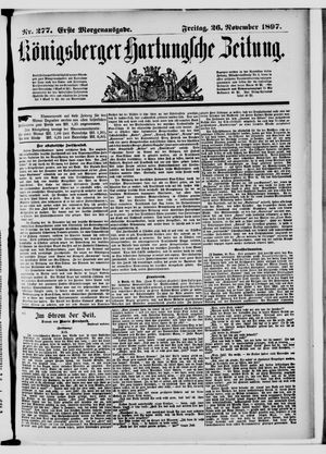 Königsberger Hartungsche Zeitung vom 26.11.1897