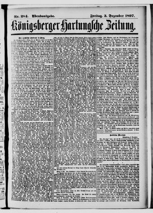 Königsberger Hartungsche Zeitung on Dec 3, 1897