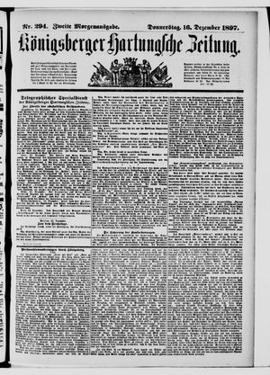 Königsberger Hartungsche Zeitung vom 16.12.1897