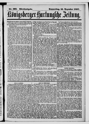 Königsberger Hartungsche Zeitung vom 16.12.1897