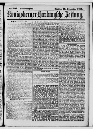 Königsberger Hartungsche Zeitung on Dec 17, 1897