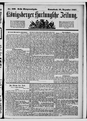 Königsberger Hartungsche Zeitung vom 18.12.1897