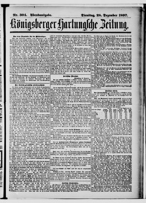 Königsberger Hartungsche Zeitung vom 28.12.1897