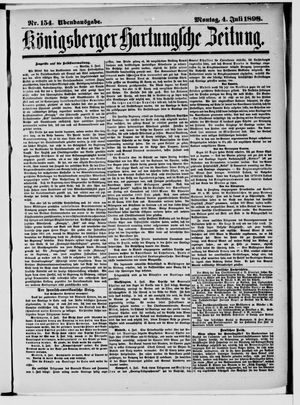 Königsberger Hartungsche Zeitung vom 04.07.1898