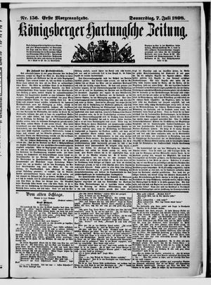 Königsberger Hartungsche Zeitung vom 07.07.1898