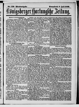 Königsberger Hartungsche Zeitung on Jul 9, 1898