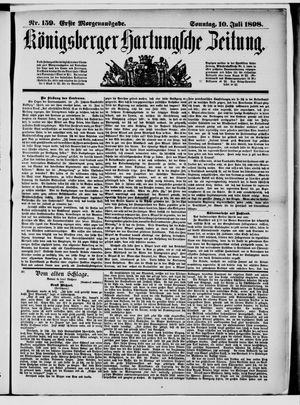 Königsberger Hartungsche Zeitung vom 10.07.1898