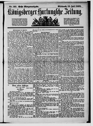 Königsberger Hartungsche Zeitung vom 13.07.1898