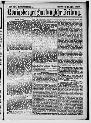 Königsberger Hartungsche Zeitung on Jul 13, 1898