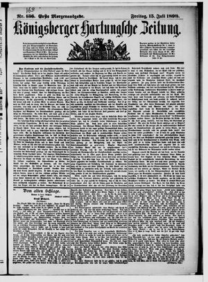 Königsberger Hartungsche Zeitung vom 15.07.1898