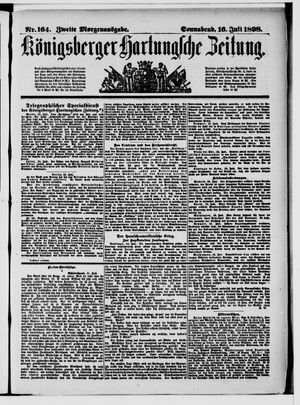 Königsberger Hartungsche Zeitung on Jul 16, 1898