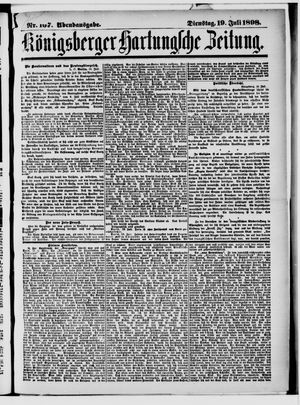 Königsberger Hartungsche Zeitung vom 19.07.1898