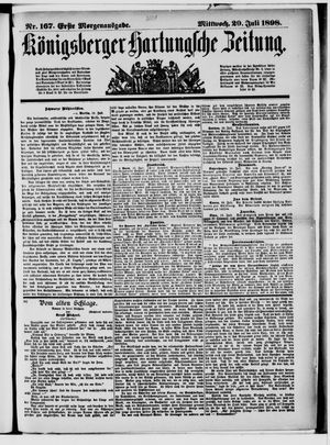 Königsberger Hartungsche Zeitung vom 20.07.1898