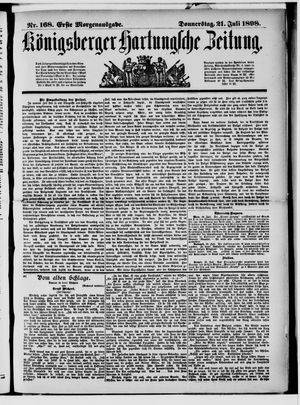 Königsberger Hartungsche Zeitung vom 21.07.1898