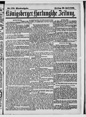 Königsberger Hartungsche Zeitung vom 22.07.1898