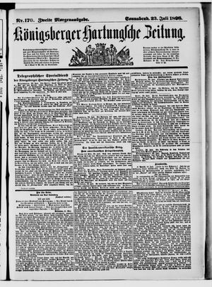 Königsberger Hartungsche Zeitung vom 23.07.1898