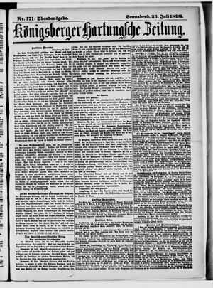 Königsberger Hartungsche Zeitung vom 23.07.1898