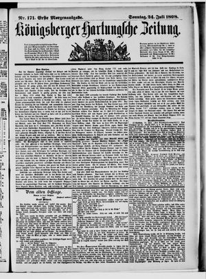 Königsberger Hartungsche Zeitung vom 24.07.1898