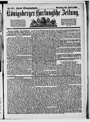 Königsberger Hartungsche Zeitung vom 24.07.1898