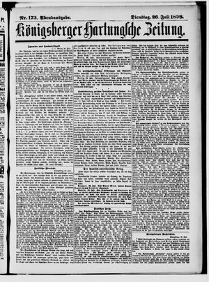 Königsberger Hartungsche Zeitung vom 26.07.1898