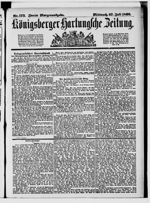Königsberger Hartungsche Zeitung vom 27.07.1898