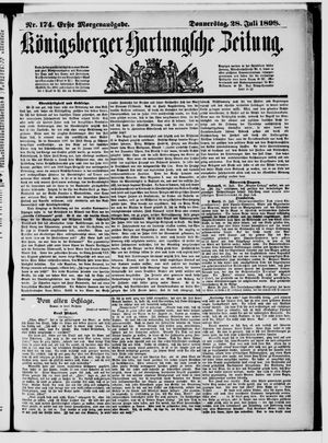 Königsberger Hartungsche Zeitung vom 28.07.1898