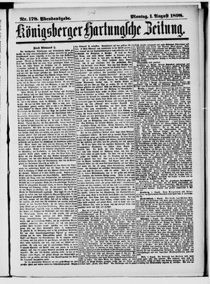Königsberger Hartungsche Zeitung vom 01.08.1898