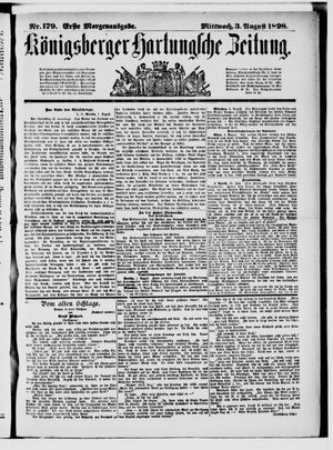 Königsberger Hartungsche Zeitung vom 03.08.1898