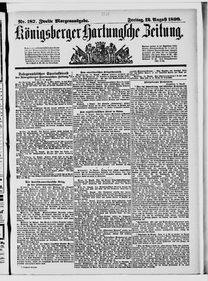 Königsberger Hartungsche Zeitung vom 12.08.1898