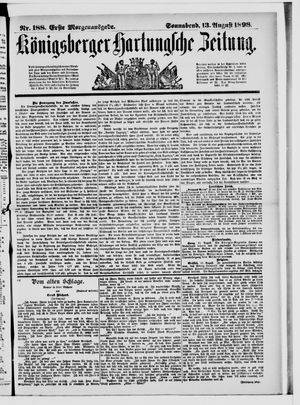 Königsberger Hartungsche Zeitung on Aug 13, 1898