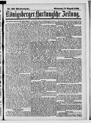 Königsberger Hartungsche Zeitung vom 17.08.1898