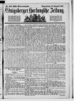 Königsberger Hartungsche Zeitung vom 18.08.1898
