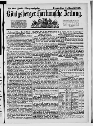 Königsberger Hartungsche Zeitung vom 18.08.1898