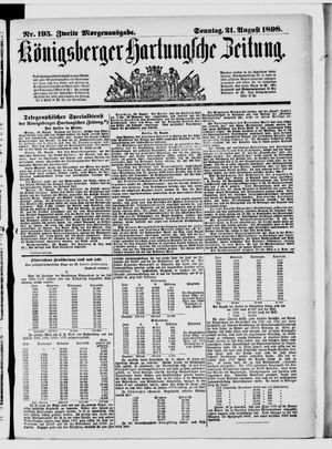 Königsberger Hartungsche Zeitung vom 21.08.1898