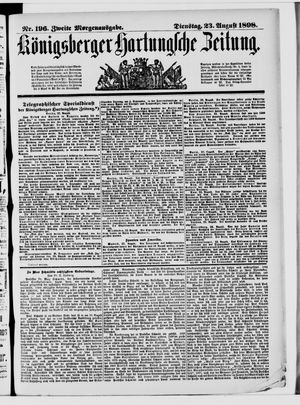 Königsberger Hartungsche Zeitung vom 23.08.1898
