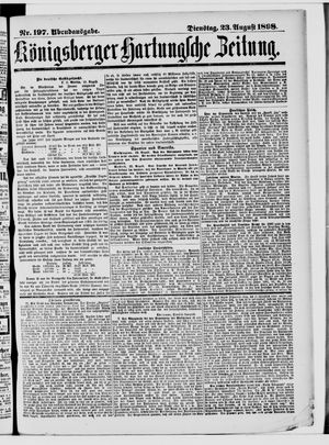 Königsberger Hartungsche Zeitung vom 23.08.1898