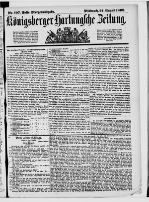 Königsberger Hartungsche Zeitung vom 24.08.1898