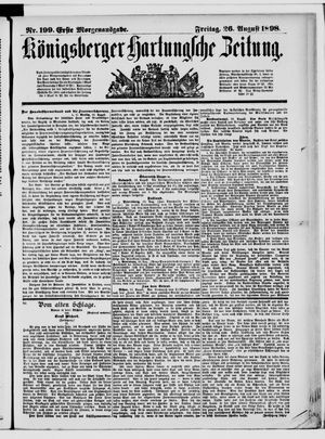 Königsberger Hartungsche Zeitung vom 26.08.1898